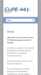 Mobile Screenshot of 441.cupe.ca