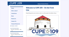 Desktop Screenshot of 109.cupe.ca