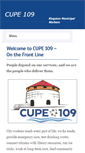 Mobile Screenshot of 109.cupe.ca