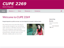 Tablet Screenshot of 2269.cupe.ca