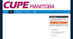 Desktop Screenshot of cupe.mb.ca