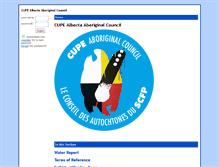 Tablet Screenshot of albertaaboriginal.cupe.ca