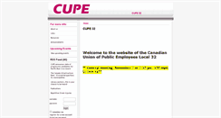 Desktop Screenshot of 32.cupe.ca