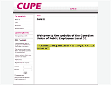 Tablet Screenshot of 32.cupe.ca