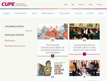Tablet Screenshot of 1082.cupe.ca