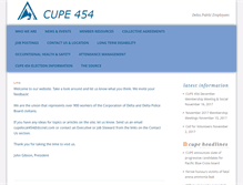Tablet Screenshot of 454.cupe.ca