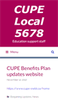 Mobile Screenshot of 5678.cupe.ca