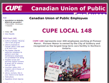 Tablet Screenshot of 148.cupe.ca