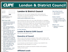 Tablet Screenshot of london.cupe.ca