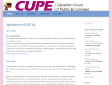 Tablet Screenshot of 46.cupe.ca