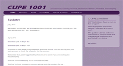 Desktop Screenshot of 1001.cupe.ca