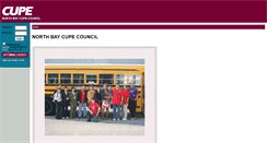 Desktop Screenshot of northbay.cupe.ca