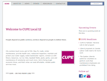 Tablet Screenshot of 12.cupe.ca