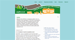 Desktop Screenshot of bcschools.cupe.ca