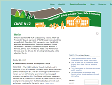 Tablet Screenshot of bcschools.cupe.ca