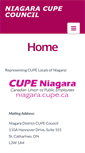 Mobile Screenshot of niagara.cupe.ca