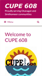 Mobile Screenshot of 608.cupe.ca