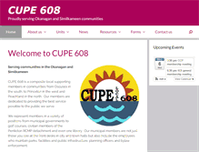 Tablet Screenshot of 608.cupe.ca