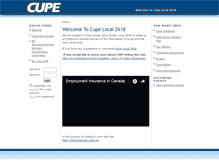 Tablet Screenshot of 2618.cupe.ca