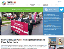 Tablet Screenshot of 855.cupe.ca