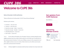 Tablet Screenshot of 386.cupe.ca