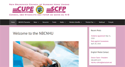 Desktop Screenshot of nbcnhu.cupe.ca