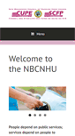Mobile Screenshot of nbcnhu.cupe.ca