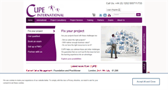 Desktop Screenshot of cupe.co.uk