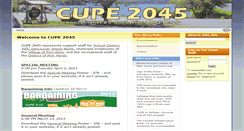 Desktop Screenshot of 2045.cupe.ca