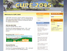 Tablet Screenshot of 2045.cupe.ca