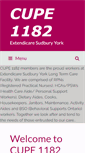 Mobile Screenshot of 1182.cupe.ca