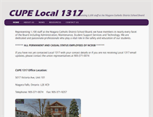 Tablet Screenshot of 1317.cupe.ca