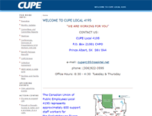 Tablet Screenshot of 4195.cupe.ca
