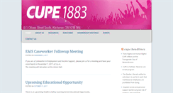 Desktop Screenshot of 1883.cupe.ca