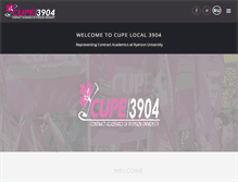 Tablet Screenshot of 3904.cupe.ca