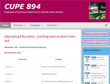 Tablet Screenshot of 894.cupe.ca