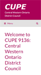 Mobile Screenshot of cwo.cupe.ca