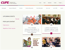 Tablet Screenshot of 1302.cupe.ca